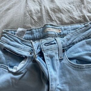 Stylish Light Blue Flare Jeans